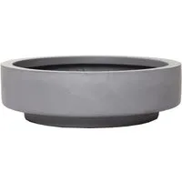 VIVANNO Pflanzschale Escada Low 9x30 in Betonoptik Grau - Vielseitige Pflanzschale aus Fiberglas für Innen und Außen. Elegante Betonoptik, wetterfest und frostsicher. Ideal zur Dekoration mit saisonalen Pflanzen und Deko-Elementen.