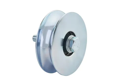 SO-TECH® Torbeschlag Schiebetürbeschlag, Schiebetorrolle oder Laufschiene (1 St), Torrolle, Ø80 (R10), inkl. Montageset, Stahl, verzinkt