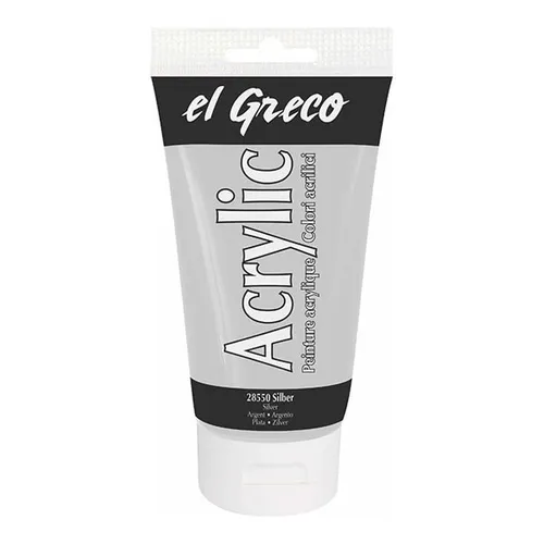 Kreul el Greco Acrylfarbe Silber 150ml 100ml/4,66 Euro