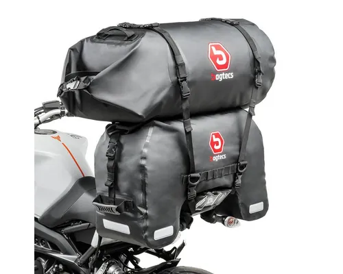Bagtecs Reisetasche Hecktasche SX45 + Gepäckrolle RB50 für Honda Africa Twin XRV 750 / 650