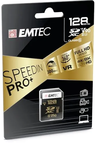 Emtec SpeedIN Pro 128 Go SDXC UHS-II Classe 10