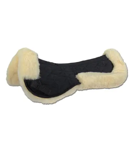 WALDHAUSEN Lammfell Sattelkissen - Anatomisches Lammfell Sattelkissen, idealer Druckausgleich für Pferd und Sattel, mit Klettstrippen für einfache Befestigung. Hochwertige Merinoschafwolle sorgt für optimale Temperaturregulation und Stoßabsorption.