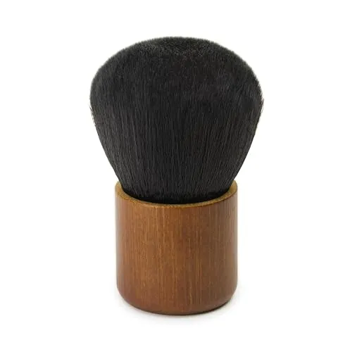 Dynavox CB-1 Reinigungspinsel für Schallplatten, Reinigungsbürste mit Bambus-Griff, feine und weiche Kunstfaser-Borsten zur effektiven Staub-Entfernung