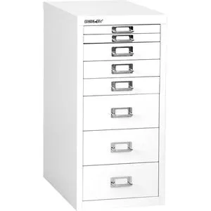 BISLEY MultiDrawer L298 Schubladenschrank - Stabiler Schubladenschrank aus Stahl mit 8 Schubladen, ideal für A4-Unterlagen. Robuste Bauweise und 5 Jahre Garantie - für mehr Ordnung im Büro!