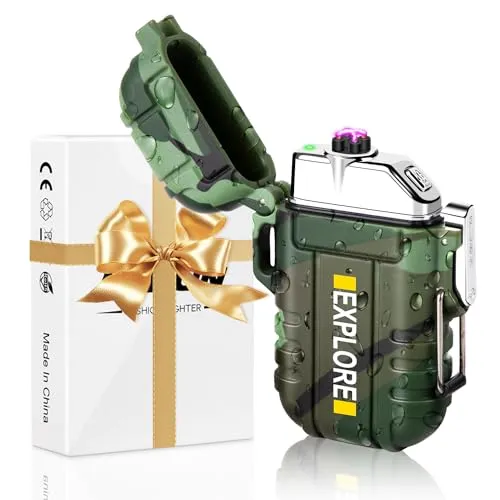 LcFun Lichtbogen USB Feuerzeug Elektrisch – Wasserdicht & Winddicht