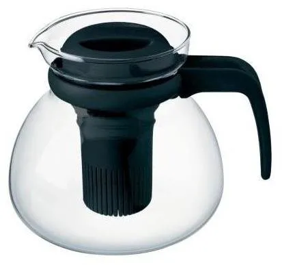 SIMAX Teekanne mit Plastiksieb 1,25 l MATURA in schwarz von SIMAX