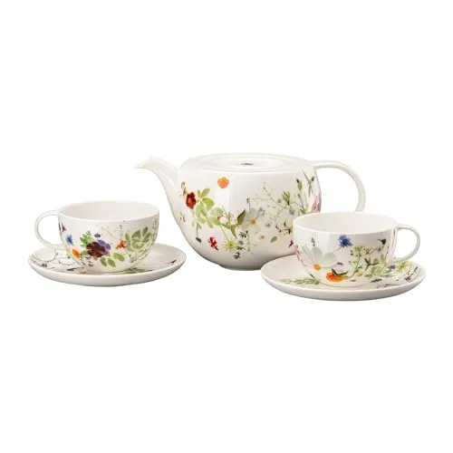 Rosenthal Brillance Grand Air Teeset 5tlg - Elegantes 5-teiliges Teeset aus feinstem Porzellan, ideal für stilvolle Teestunden und besondere Anlässe.