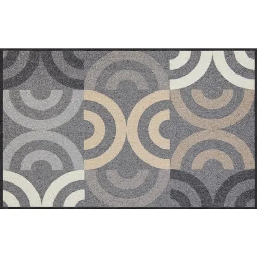 Salonloewe Borrby City-chic Fußmatte waschbar 075 x 120 cm - Fußmatte in modernem Design, waschbar bis 60 Grad, rutschfest und pflegeleicht – ideal für Innen- und Außenbereiche.