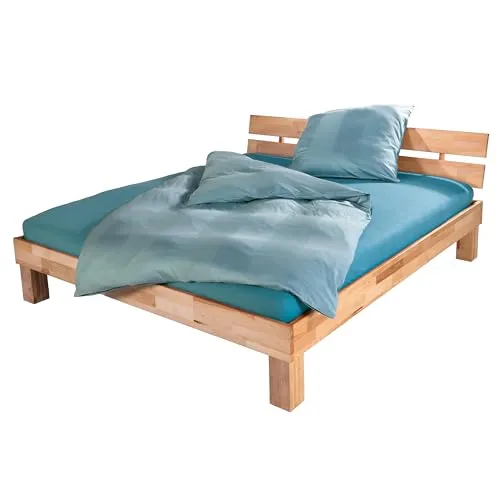 Betten-ABC Bubema Juliane Massivholzbett - Massivholzbett aus hochwertiger Kernbuche in Naturoptik (Größe: 180x220), ergonomisches Design für optimalen Schlafkomfort und einfache Montage.
