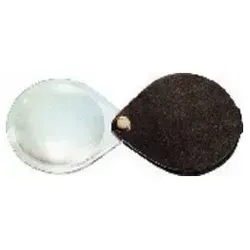 Eschenbach Lupe 1740550 – 3,5x Vergrößerung Einschlaglupe - Lupen – Handliche Einschlaglupe mit 3,5-facher Vergrößerung und schützendem Echtlederetui für optimale Mobilität und Schutz.