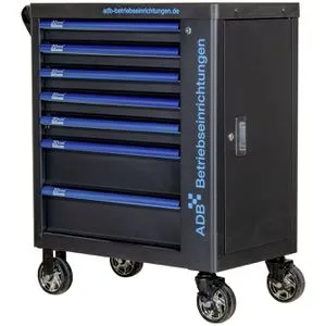 ADB Werkzeugwagen 20Years, 20903, mit Werkzeug, 164-teilig, schwarz, 7 Schubladen, 13 Stück