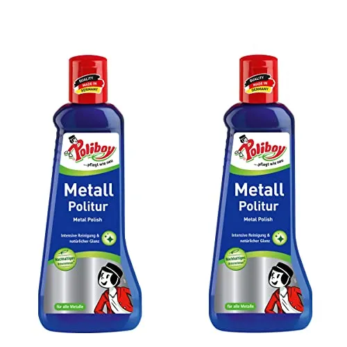 POLIBOY Metall Politur – Poliermittel für glänzende Metalle – Metallpflegemittel mit Anlaufschutz