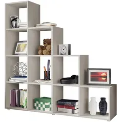 Mirjan24 Standregal Kaschmir – Rechteckig, 139x142x33 cm - Praktisches Standregal aus Holzwerkstoff in elegantem Design. Ideal für Ihr Wohnzimmer, bietet Platz für Bücher und Dekoration. Einfacher Selbstaufbau mit Montageanleitung.