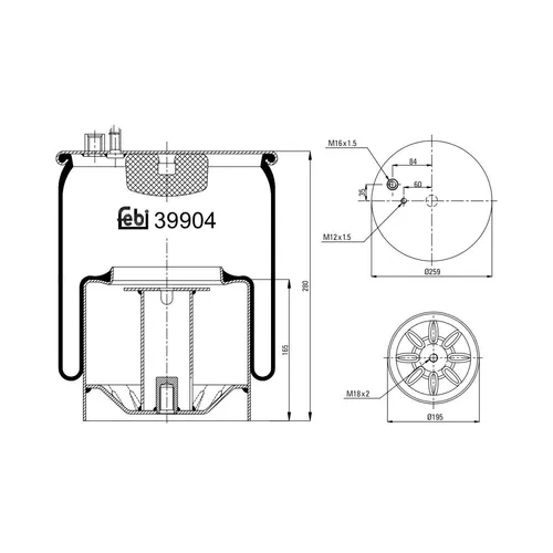 Febi Bilstein Federbalg 39904