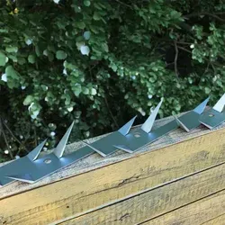 vidaXL Zackenleiste Übersteigschutz 2 Stk. Stahl 1 m - Gartenzäune mit zusätzlichem Übersteigschutz; wetterbeständige Zackenleisten aus Stahl für effektive Sicherheit und einfache Montage.