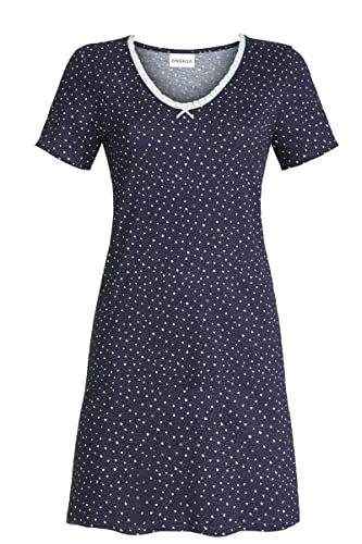 Ringella Damen Nachthemd mit V-Ausschnitt Night 36 2211011,Night, 36