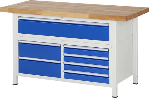 RAU Werkbank 1500x700mm mit 7 Schubladen