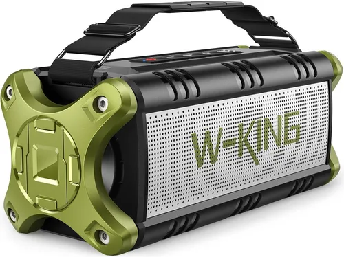 W-KING Bluetooth Lautsprecher D8 90W Peak - Tragbare Bluetooth-Lautsprecher mit 90W Peak und 50W Deep Bass, IPX6 wasserdicht, 40 Stunden Wiedergabe und Powerbank-Funktion – ideal für Outdoor-Partys!