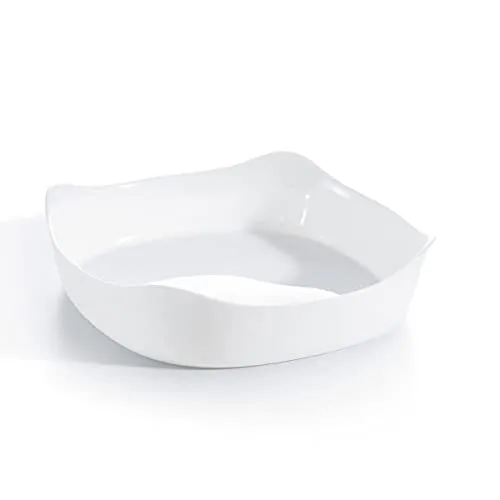 Luminarc Smart Cuisine Carine Auflaufform, quadratisch, 250 °C, innovatives Glas, leicht und extrem strapazierfähig, einfache Reinigung, hergestellt in Frankreich, Maße: 26 x 26 cm