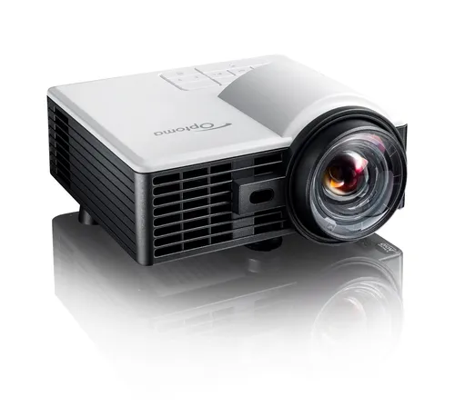 Optoma ML1050STi Kurzdistanz Beamer - Ultra-kompakter Beamer mit integriertem Media Player und Autofokus, ideal für mobile Präsentationen und Home-Entertainment.