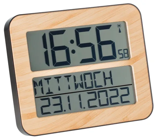 TFA Dostmann Digitale Funk-Wanduhr Timeline Max