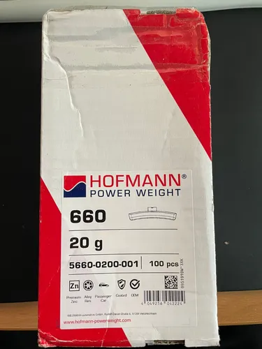 Auswuchtgewichte 100 Stück Zink Alufelgen 20g Typ 660 HOFMANN Schlaggewichte