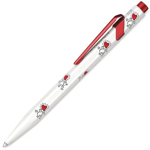 Caran D' Ache KEITH HARING Kugelschreiber - Special Edition - Weiß