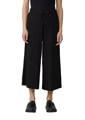 QS Damen 2163072 Culotte, schwarz, Größe 38 - Damen-Hosen, modische Culotte in elegantem Schwarz für stilvolle Outfits und hohen Tragekomfort.