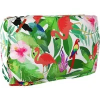 vidaXL Paletten-Rückenkissen Dschungel 70x40x12 cm - Zubehör für Möbel: Buntes, wasserabweisendes Kissen mit floralem Design für drinnen und draußen, ideal für Stil und Komfort in jedem Raum.