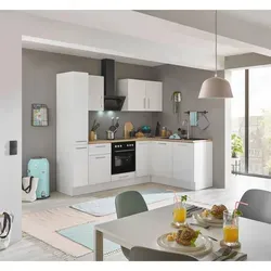 Küchenblock mit E-Geräten CORNWALL II - weiß - Küchenzeilen mit Ecke-Apotheker, inklusive hochwertiger E-Geräte für eine moderne und funktionale Küche.