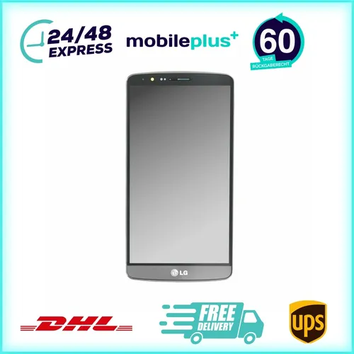 Produktbild Original Display für LG G3 D855 LCD + Rahmen Titanschwarz ACQ87190302
