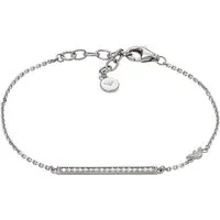 Emporio Armani Damenarmband Plakette aus Sterlingsilber, EG3592040 - Elegantes Damenarmband aus poliertem Sterlingsilber mit Karabinerverschluss – perfekt für stilvolle Akzente!