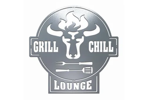 tuning-art GC01 Grill Schild – Bulle | Edelrost Gartenschild für Grill & Chill Lounge - Wetterbeständiges Metallschild aus 1mm DC01 Stahl im Stier Design – ein echter Blickfänger für Ihre Grillecke! Langlebig und einfach zu montieren, sorgt es für ein stilvolles Ambiente im Garten.