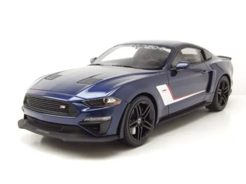 Roush Stage 3 Ford Mustang 2019 dunkelblau Modellauto 1:18 GT Spirit US Exclusiv - Detailgetreues 1:18 Modell des Ford Mustang 2019 in dunkelblau. Ideal für Sammler, mit hochwertiger Verarbeitung und Originalverpackung.