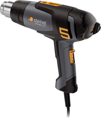 Steinel 089603 HM 2120 E Heißluftgebläse 2200W - Heißluftpistole für Profis mit 9 Temperaturstufen (80-630 °C) und 3 Luftmengenstufen (150-500 l/min) für vielseitige Anwendungen in Werkstatt und Baustelle.