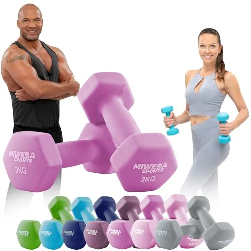 Miweba Sports Gymnastikhanteln 2er-Set NKH100, 0,5-10 kg in pink von Miweba Sports