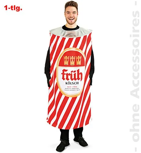 Party-Chic Früh Kölsch Dose, 1-TLG, Größe Uni von Fritz Fries & Söhne GmbH