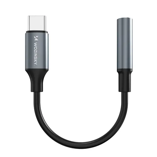 USB-C zu 3,5mm Klinke Adapter – HiFi Audio, Alu, für iPhone/Samsung, Schwarz