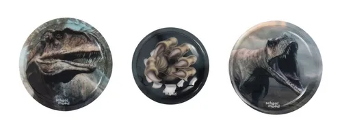 SCHOOL-MOOD 3er Patchy-Set Daniel Dinosaurier