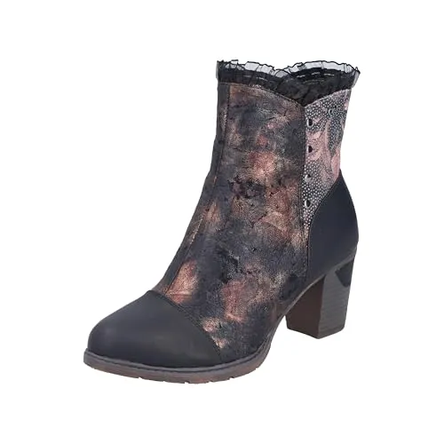 Rieker Trachtenstiefelette mit Warmfutter in schwarz von Rieker