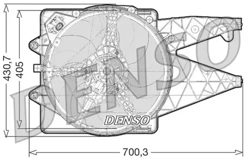 Produktbild Denso Lüfter für Motorkühlung DER01020