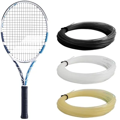 Babolat EVO Drive Strung Tennisschläger - White/Blue, Grip 2 - Tennisschläger mit