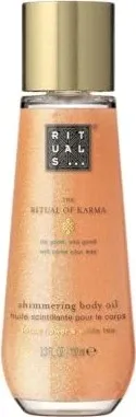 RITUALS The Ritual Of Karma Glitzeröl 100 ml - Ganzkörperpflege mit intensiv pflegendem Glitzeröl für eine markantere Bräune, hinterlässt die Haut samtweich und ohne Fettfilm.