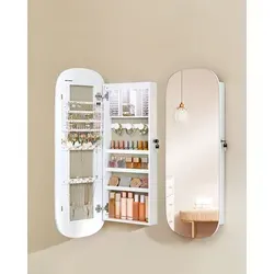 Produktbild SONGMICS Schmuckschrank Spiegelschrank mit LED-Beleuchtung