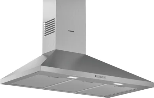 Bosch DWP94BC50 Serie 2 Wandesse - Dunstabzugshaube mit 365 m³/h Abluftleistung, leiser Betrieb und energieeffizienter LED-Beleuchtung für optimale Küchenluft. Made in Germany.