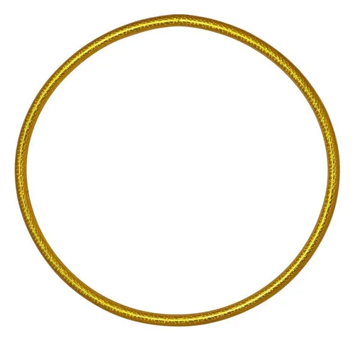 Hoopomania Kinder Hula Hoop Reifen mit Hologramm Ø70cm - Gelb - Handgearbeiteter Hula Hoop Reifen aus Deutschland, leicht und robust. Ideal für Kinder, um Ausdauer und Körperhaltung zu fördern und gemeinsam schöne Erinnerungen zu schaffen. Gewicht: 200g; Material: HDPE.