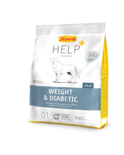 Produktbild Josera Hund Help+ Weight & Diabetic 900g, bei Übergewicht und Diabetes+1 Snack!