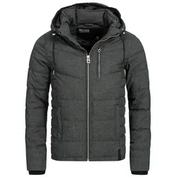 Indicode Winterjacke Circus mit abnehmbarer Kapuze blau S - Funktionsjacke mit abnehmbarer Kapuze, ideal für kalte Tage und vielseitig kombinierbar, Größe S, bequemer Regular Fit für optimalen Tragekomfort.