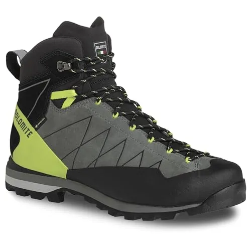 Dolomite Crodarossa Hi GTX Herren Zustiegsschuhe - Hell-Grün, Größe 8,5 - Wanderschuhe mit Gore-Tex-Membran für wasserdichte Atmungsaktivität, ideal für anspruchsvolle Touren in der Natur.