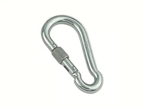 MARINETECH Karabinerhaken Edelstahl A4, 4x40 mm, mit Sicherheitsmutter